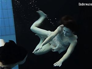 two women swim and get naked sumptuous